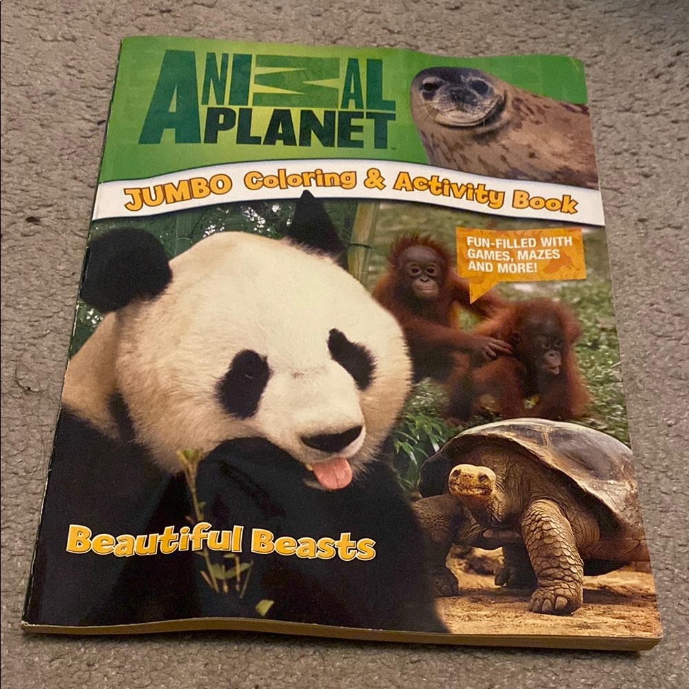 Animal Planet Jumbo Coloring & Activity Book Beautiful Beasts